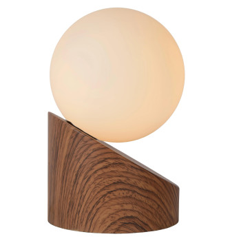 Lucide LEN - stolní lampa - 45561/01/70 - Ø 10 cm - G9 - Dřevo