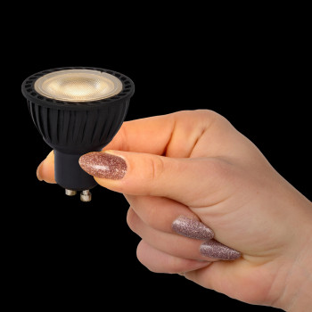 Lucide LED žárovka - Ø 5 cm - stmívatelná - GU10 - 3x5W 3000K - Černá, LUCIDE, TRENDY svítidla