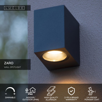 Lucide ZARO stropní bodové svítidlo koupelnové černá, LUCIDE, TRENDY svítidla