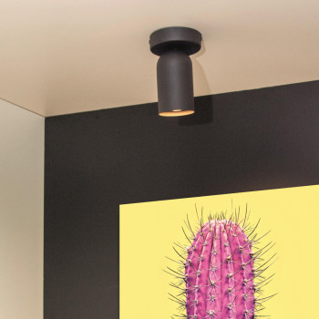 Lucide PUNCH nástěnné bodové svítidlo - 1xGU10 - černá, LUCIDE, TRENDY svítidla