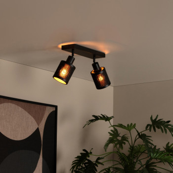 Lucide TAGALOG bodové stropní svítidlo 2xE27 černá, LUCIDE, TRENDY svítidla