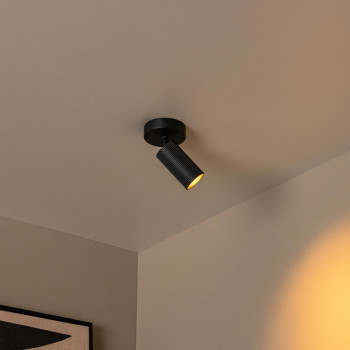 Lucide CLUBS stropní bodové svítidlo 1xGU10 černá, LUCIDE, TRENDY svítidla