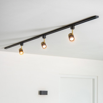 Lucide TRACK FLORIS bodové svítidlo 1xGU10 černá, LUCIDE, TRENDY svítidla