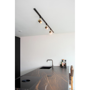 Lucide TRACK FLORIS bodové svítidlo 1xGU10 černá, LUCIDE, TRENDY svítidla