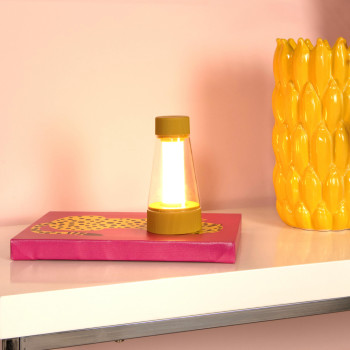 Lucide LORALI - Nabíjecí Stolní lampa Vnitřní/Venkovní - Baterie - Ø 7,7 cm - - stmívatelné - IP44 - Okrově žlutá, LUCIDE, TRENDY svítidla