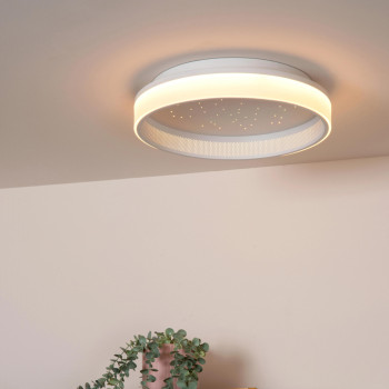 Lucide ESTREJA - stropní svítidlo - Ø 40 cm - LED - stmívatelné - 2500K/3000K - Bílá, LUCIDE, TRENDY svítidla