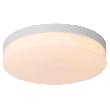 Lucide BISKIT - stropní svítidlo Koupelna - Ø 34,5 cm - LED - 1x24W 2700K - IP44 - Senzor pohybu & Den/Noc - Bí