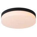 Lucide BISKIT - stropní svítidlo Koupelna - Ø 34,5 cm - LED - 1x24W 2700K - IP44 - Senzor pohybu & Den/Noc - Če
