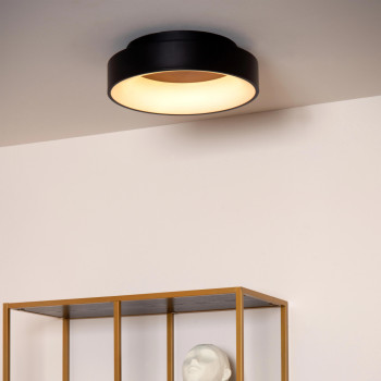 Lucide MIRAGE - stropní svítidlo - Ø 38 cm - LED - stmívatelné - 1x22W 2700K - Černá, LUCIDE, TRENDY svítidla