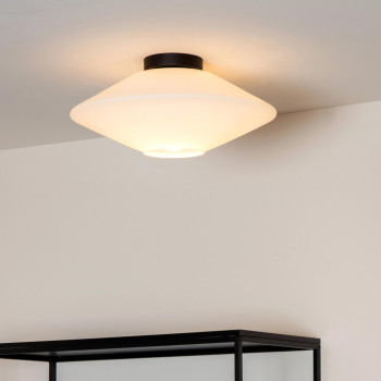 Lucide TREVOR - stropní svítidlo - Ø 42 cm - 1xE27 - Opál, LUCIDE, TRENDY svítidla