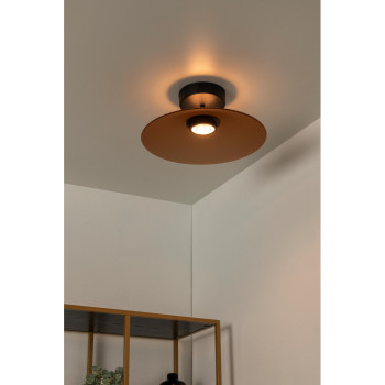 Lucide MENGA - stropní svítidlo - Ø 40 cm - LED - stmívatelné - 1x11W 2700K - Jantar, LUCIDE, TRENDY svítidla