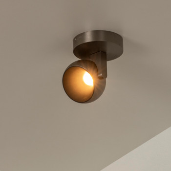 Lucide ESFERA - Nástěnné bodové svítidlo - Ø 11,2 cm - LED - stmívatelné - 1x11W 2700K - Šedá litina, LUCIDE, TRENDY svítidla