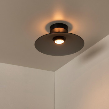 Lucide MENGA - stropní svítidlo - Ø 40 cm - LED - stmívatelné - 1x11W 2700K - Smoke Grey, LUCIDE, TRENDY svítidla