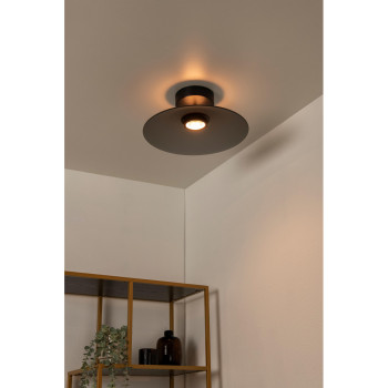 Lucide MENGA - stropní svítidlo - Ø 40 cm - LED - stmívatelné - 1x11W 2700K - Smoke Grey, LUCIDE, TRENDY svítidla