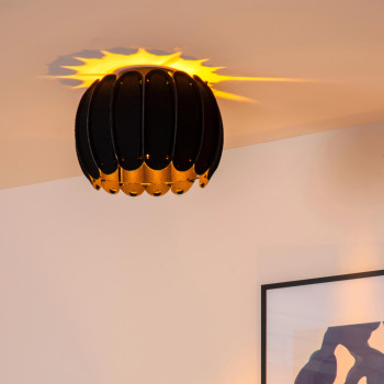 Lucide SPENCER - stropní svítidlo - Ø 30 cm - 1xE27 - Černá, LUCIDE, TRENDY svítidla