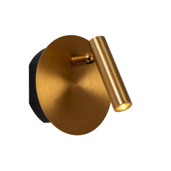 Lucide JOLIJN - Dobíjecí noční lampa / Nástěnné svítidlo - USB nabíjení - Ø 10,2 cm - LED - 1x2W 3000K - zlatá