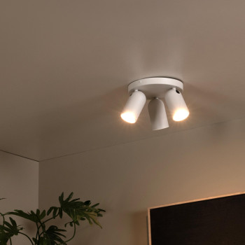 Lucide PUNCH - Stropní bodové svítidlo - Ø 21 cm - 3xGU10 - Bílá, LUCIDE, TRENDY svítidla