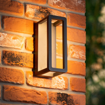 Lucide NARVIK - Nástěnné svítidlo vnitřní/venkovní - LED - 1x9,2W 3000K - IP65 - černé, LUCIDE, TRENDY svítidla