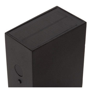 Lucide BOLTON - Nástěnné svítidlo vnitřní/venkovní - LED stmívatelné - 1x1W - IP54 - Senzor Den/Noc - Černá, LUCIDE, TRENDY svítidla