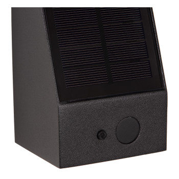 Lucide IRWIN - Nástěnné svítidlo vnitřní/venkovní - LED stmívatelné - 1x2W - IP54 - Senzor Den/Noc - Černá, LUCIDE, TRENDY svítidla