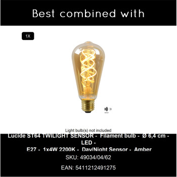 Lucide CLAIRE - Nástěnné svítidlo vnitřní/venkovní - 1xE27 - IP54 - bílé, LUCIDE, TRENDY svítidla