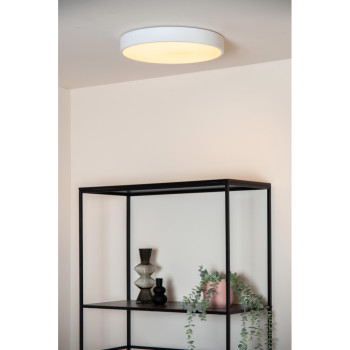 Lucide UNAR stropní LED svítidlo Ø30 cm 1x18W 2700K stmívatelné bílé, LUCIDE, TRENDY svítidla