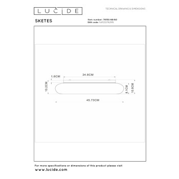 Lucide SKETES - stropní svítidlo - Ø 45,7 cm - LED stmívatelné - CCT - 1x24W 2700K/4000K - průhledná, LUCIDE, TRENDY svítidla
