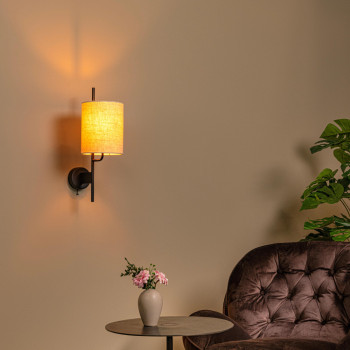 Lucide MAGIC - nástěnné svítidlo - 1xE27 - USB nabíječka - černé, LUCIDE, TRENDY svítidla