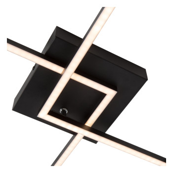 Lucide ARIANNE - stropní svítidlo - LED - 1x23W 2700K/4000K - černé, LUCIDE, TRENDY svítidla