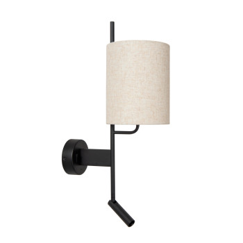 Lucide MAGIC - nástěnné svítidlo - 1xE27 - USB nabíječka - černé, LUCIDE, TRENDY svítidla