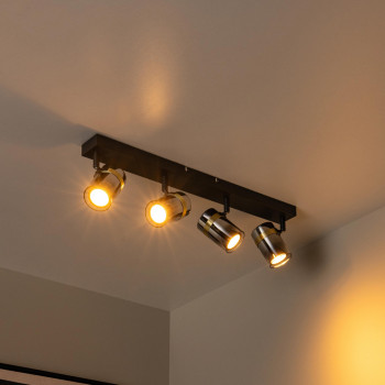 Lucide UPTON - stropní bodové svítidlo - 4xGU10 - šedá, LUCIDE, TRENDY svítidla