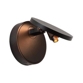 Lucide UFOR - nástěnné svítidlo - Ø 12 cm - LED stmívatelné - 1800K/3000K - černé