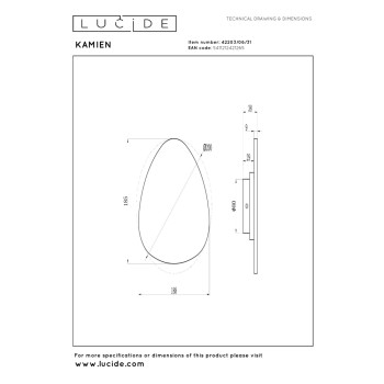 Lucide Premium KAMIEN - nástěnné svítidlo - LED - 1x6W 2700K - bílé, LUCIDE, TRENDY svítidla