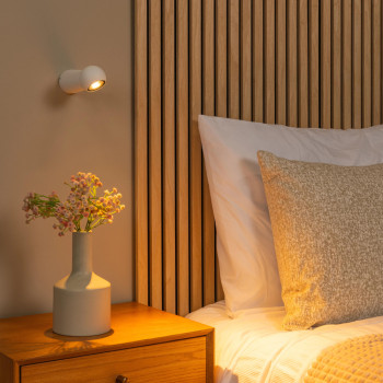 Lucide IPSOS - nástěnné koupelnové svítidlo - LED - 1x6W 2700K - IP54 - bílé, LUCIDE, TRENDY svítidla