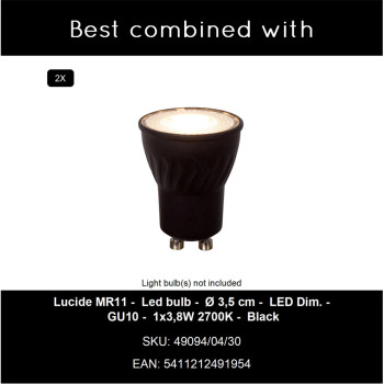 Lucide GRADO - stropní bodové svítidlo - 2xGU10 (MR11) - Taupe, LUCIDE, TRENDY svítidla