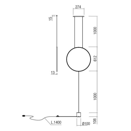 Závěsné LED svítidlo SLICK 19W/220-240V, REDO, TRENDY svítidla