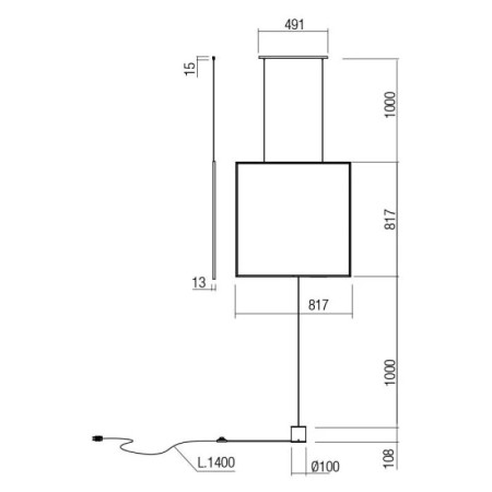 Závěsné LED svítidlo SLICK 37W/220-240V, REDO, TRENDY svítidla