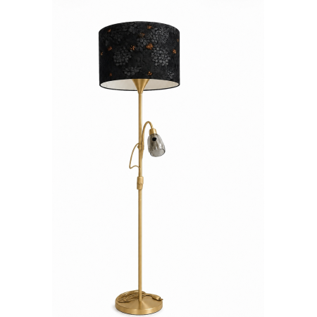 Stojací lampa se čtecím ramínkem ve zlatém...
